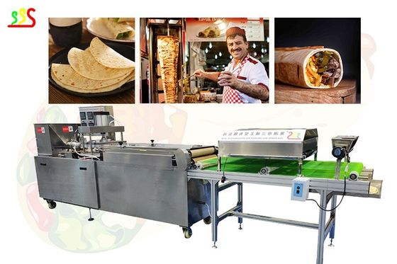 Adjustable 1500pcs/H Arabic Bread Production Line With Two Heads