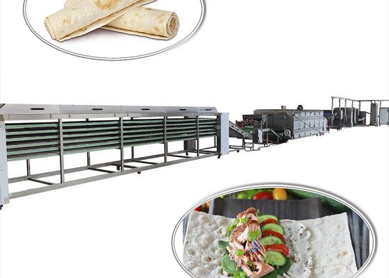 2000pcs/h Flour Tortilla Making Machine , 100mm Corn Tortilla Maker Machine