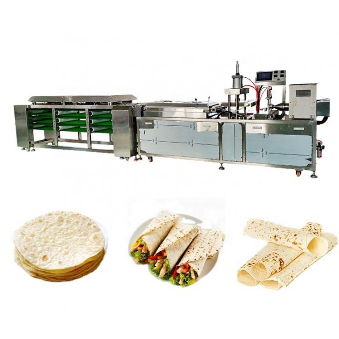 Tortilla θέρμανσης 1300pcs/h 10cm ηλεκτρική γραμμή παραγωγής 0