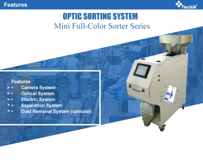 Μίνι μηχανή διαλογής χρώματος ρυζιού / κόφους καφέ / σιτηρών για τις αφρικανικές αγορές 1